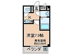 間取図画像 1K