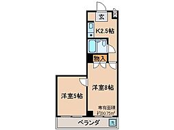 京阪本線 伏見桃山駅 徒歩3分の賃貸マンション 4階2Kの間取り