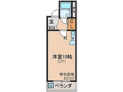 ジョイフル宇治 ワンルームの間取図画像