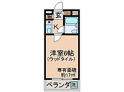 京阪本線 中書島駅 徒歩4分の賃貸マンション 1階1Kの間取り