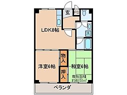 間取図画像 2LDK