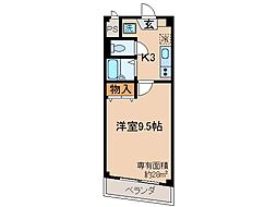 MSK・ビル 1Kの間取図画像