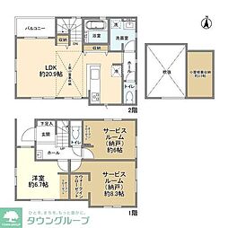 Kolet日野#08 1階2SLDKの間取り