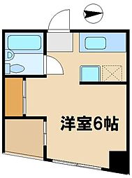京王線 国領駅 徒歩3分の賃貸マンション 3階1Kの間取り