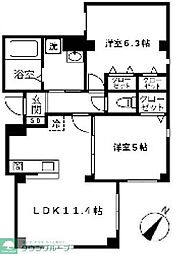 京王線 芦花公園駅 徒歩7分の賃貸マンション 1階1LDKの間取り