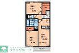 JR中央線 三鷹駅 徒歩15分の賃貸アパート 2階2LDKの間取り