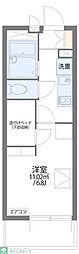 レオパレスプレシア 1Kの間取図画像