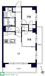 センチュリー八王子ルミエール 2LDKの間取図画像