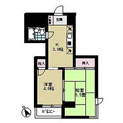 スターハイツ 2Kの間取図画像