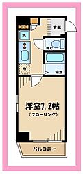 菱和パレス府中駅前 1Kの間取図画像
