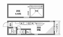 ルアンカパル ワンルームの間取図画像