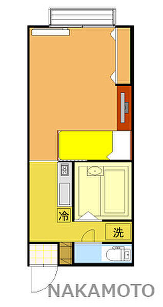 Miki House II B104｜福岡県飯塚市立岩(賃貸アパート1K・1階・22.32㎡)の写真 その2