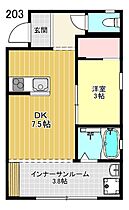 プロスパー西大宮 203 ｜ 埼玉県さいたま市西区宮前町682-1（賃貸アパート1DK・2階・31.88㎡） その2