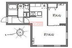 グランピア中野坂上 106 1階1LDKの間取り