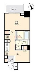 プライマル杉並方南町 4階ワンルームの間取り