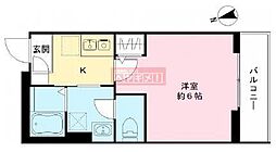 フェリーチェ東高円寺D 3階1Kの間取り