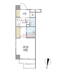 ＡｒｓＭａｉｓｏｎ新中野 2階1Kの間取り
