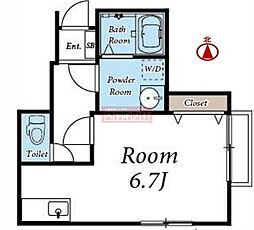 SOFIA ワンルームの間取図画像