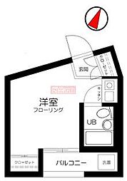 プリンス中野 ワンルームの間取図画像