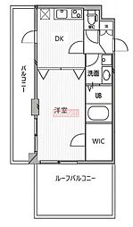 スペーシア高円寺1 1DKの間取図画像