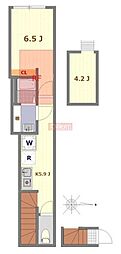 (仮称)サザンロード南阿佐ヶ谷 1Kの間取図画像