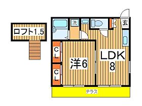 ノアール江戸川台 102 ｜ 千葉県柏市みどり台2丁目（賃貸アパート1LDK・1階・32.24㎡） その2