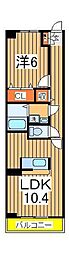 グランエリアール 1LDKの間取図画像