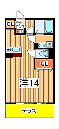 エテルナーレ ワンルームの間取図画像