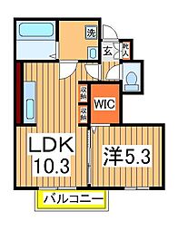 リラッサ 1LDKの間取図画像