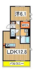 ノールメゾン南流山1 1LDKの間取図画像