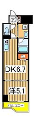 LuceVII 1DKの間取図画像