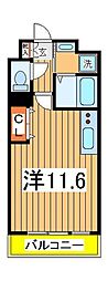 かじかわ ワンルームの間取図画像