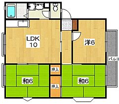 ビューティータウンC棟  ｜ 大阪府枚方市西船橋１丁目（賃貸アパート3LDK・1階・60.00㎡） その2