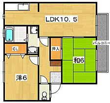 サンガーデン河端A棟  ｜ 大阪府枚方市招提中町２丁目（賃貸アパート2LDK・2階・52.66㎡） その2