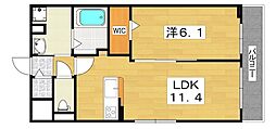 間取図画像 1LDK