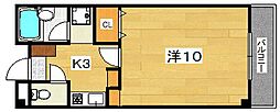 ジョイフル船橋 1Kの間取図画像