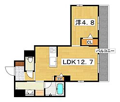 シャーメゾン　Cozy　Forest  ｜ 大阪府枚方市北中振３丁目（賃貸マンション1LDK・2階・43.29㎡） その2