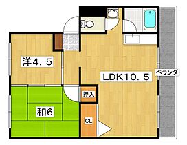 御殿山コーポ　A棟  ｜ 大阪府枚方市渚西１丁目（賃貸マンション2LDK・1階・48.00㎡） その2