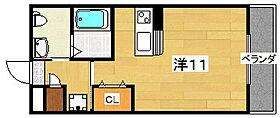 シャンテー御殿山　二番館  ｜ 大阪府枚方市三栗１丁目（賃貸マンション1R・4階・26.17㎡） その2