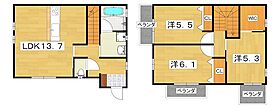 共栄メゾン  ｜ 大阪府枚方市田口１丁目（賃貸テラスハウス3LDK・--・78.53㎡） その2