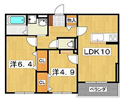 間取図画像 2LDK