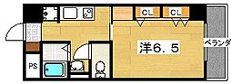 ケイズエスポワール 1Kの間取図画像