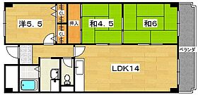 ガルデンキサベ  ｜ 大阪府交野市私部１丁目6-5（賃貸マンション3LDK・4階・66.00㎡） その2