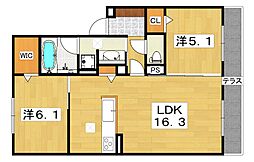 間取図画像 2LDK