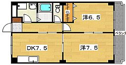 メゾンルミエール 2DKの間取図画像