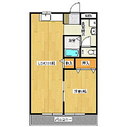 間取図画像 1LDK