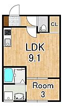 エスパス・ド・ゼン瀬田  ｜ 滋賀県大津市大江５丁目（賃貸アパート1LDK・2階・30.36㎡） その2