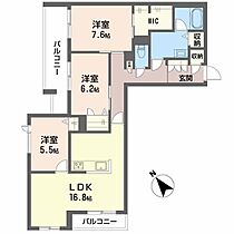 シェリレ  ｜ 滋賀県大津市大萱３丁目（賃貸マンション3LDK・2階・89.60㎡） その2