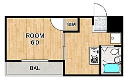 メゾン・ド・ムラジ3 1Kの間取図画像