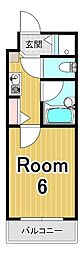 ステージハウス 1Kの間取図画像